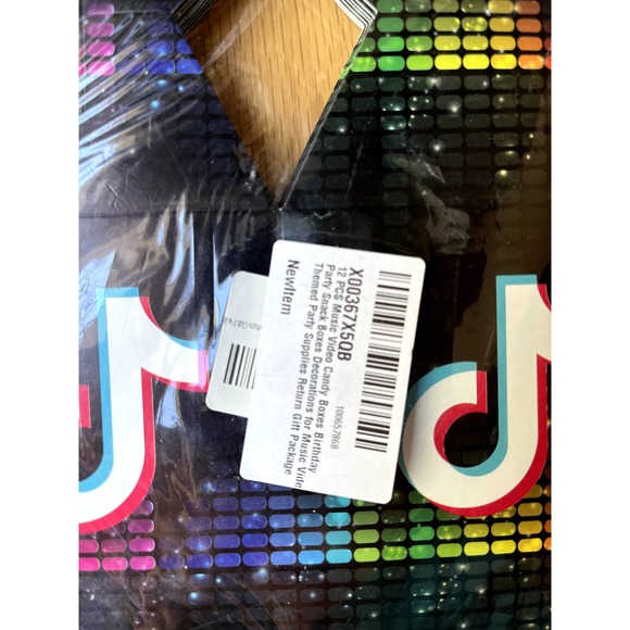 (12)Tik Tok Candy Treat Birthday Boxes Party Favors Decorations - Picture 4 of 9